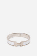 Hermes Clic H Bracelet White