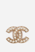 Pre-Owned Chanel 2020 Faux Pearl CC Brooch