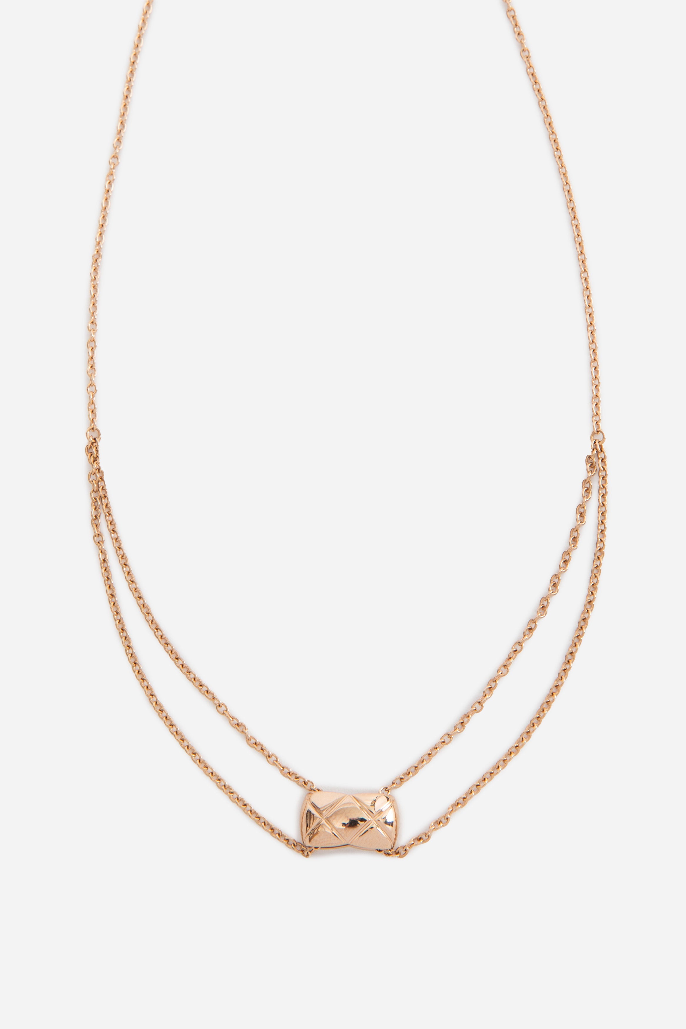 Pre-Owned Chanel 18K Yellow Gold Coco Crush Pendant Necklace