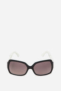 Fendi Black and White Oversized Logo Sunglasses