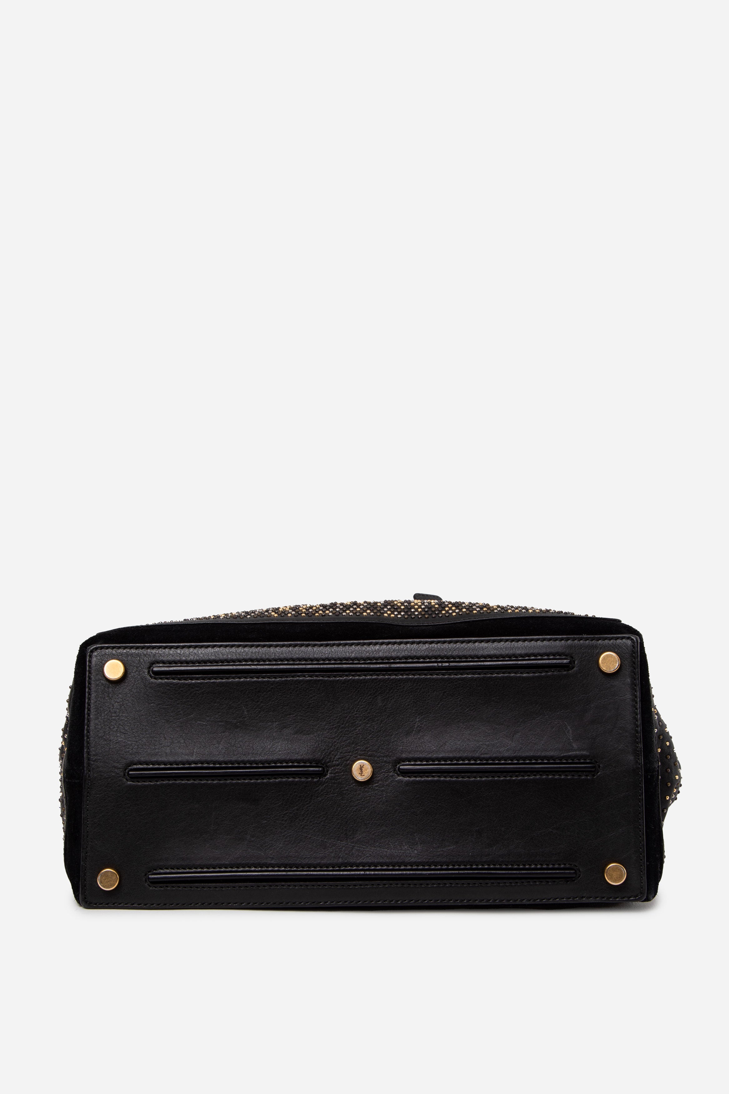 Yves Saint Laurent Black Studded Muse Two Tote bag With Strap