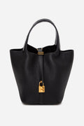 Hermes 2020 Black Taurillon Clemence Matte Alligator Picotin Lock Touch 18 PM