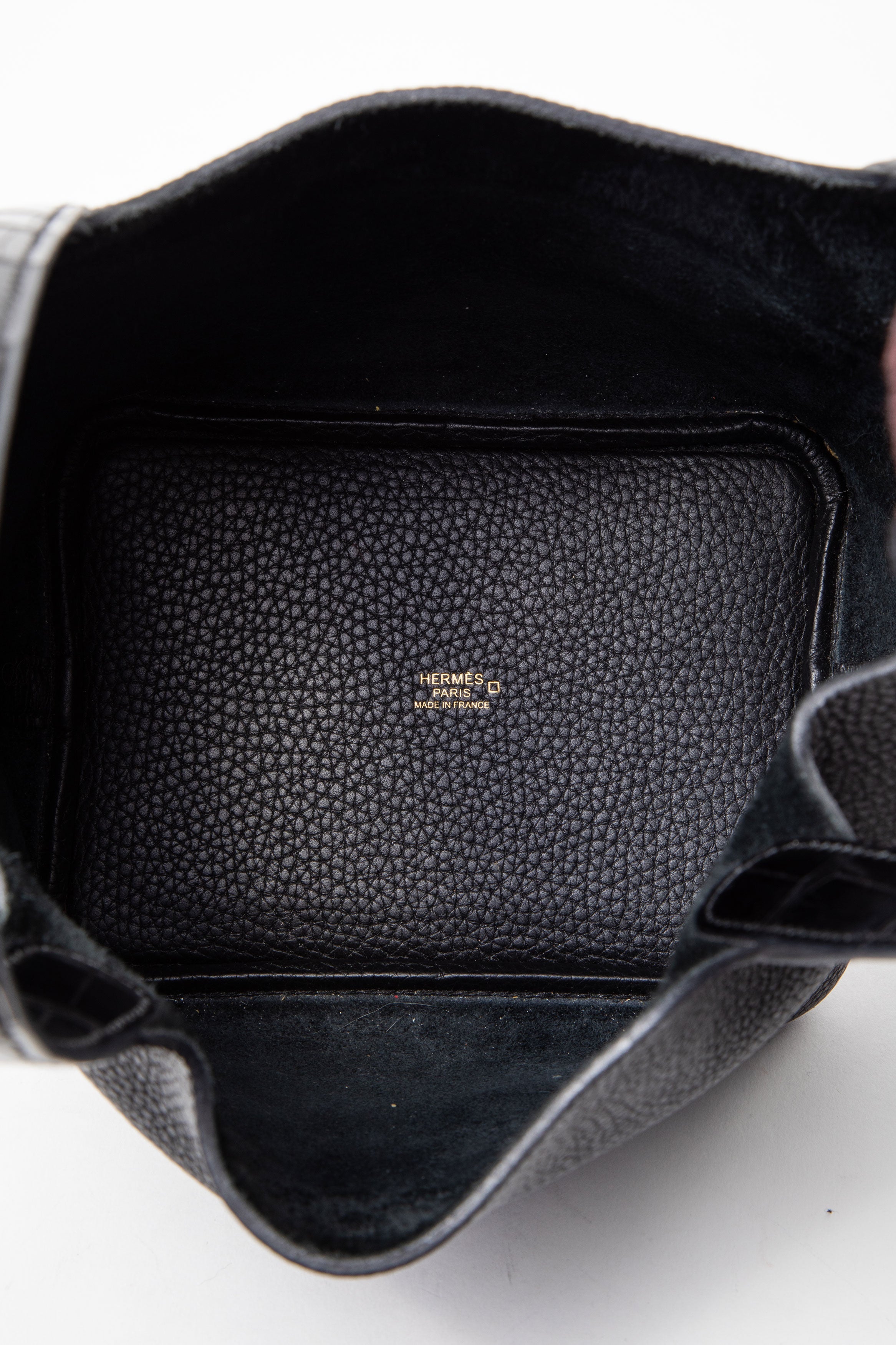 Hermes 2020 Black Taurillon Clemence Matte Alligator Picotin Lock Touch 18 PM