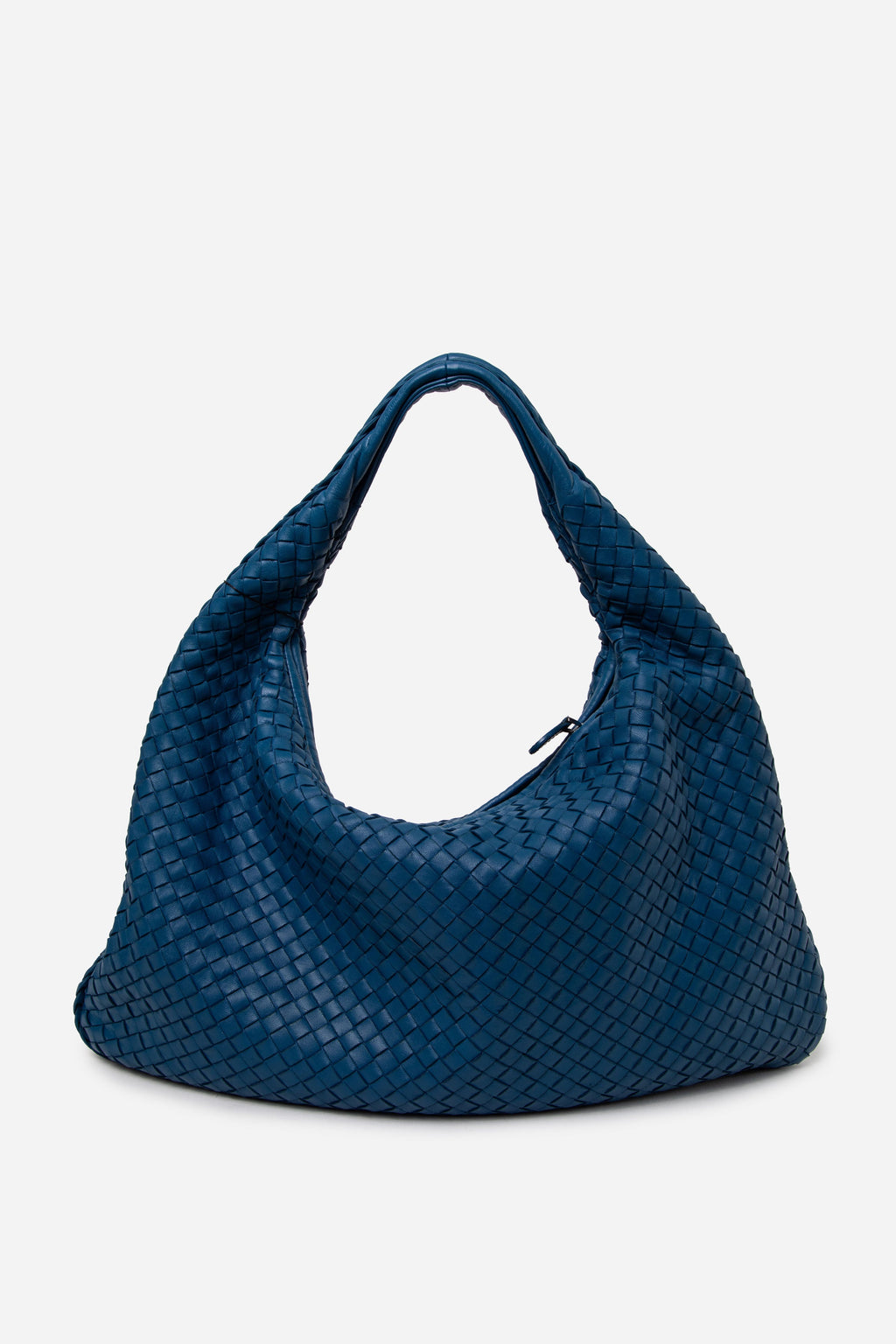 Bottega Veneta Blue Intrecciato Veneta Hobo