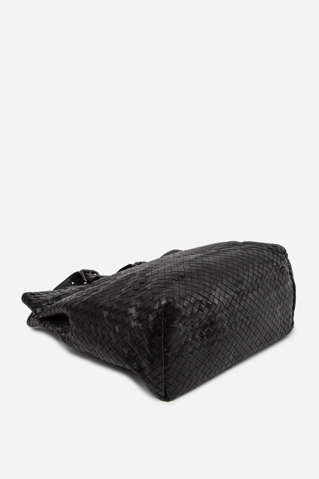 Bottega Veneta Black Nappa Intrecciato Tote Bag