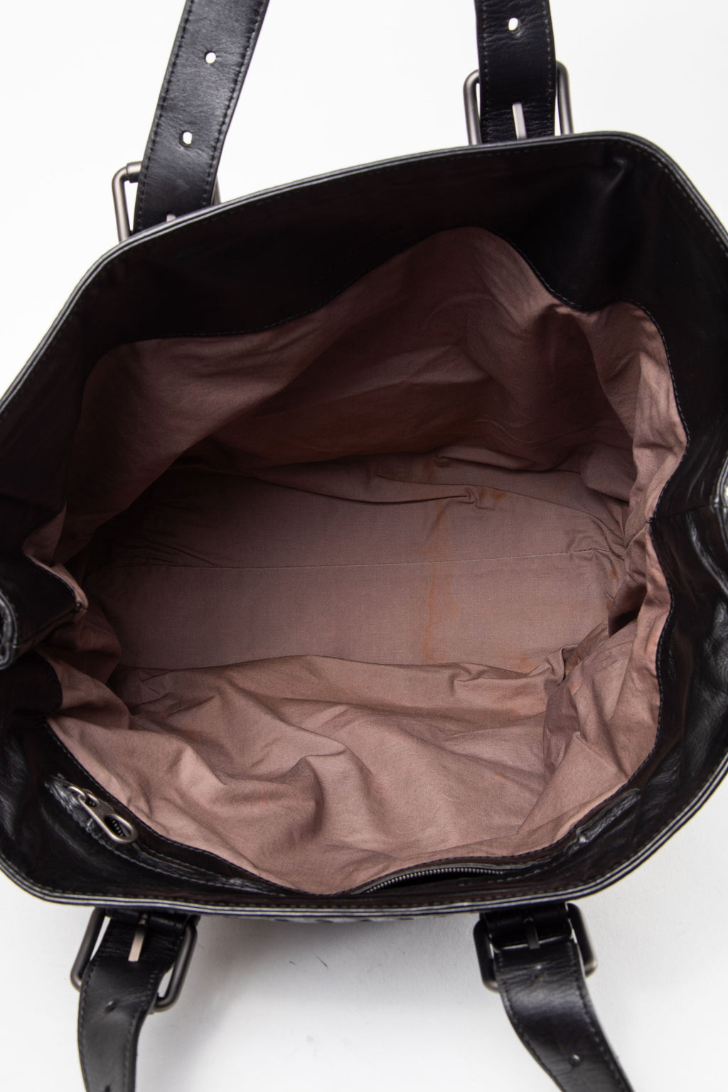 Bottega Veneta Black Nappa Intrecciato Tote Bag