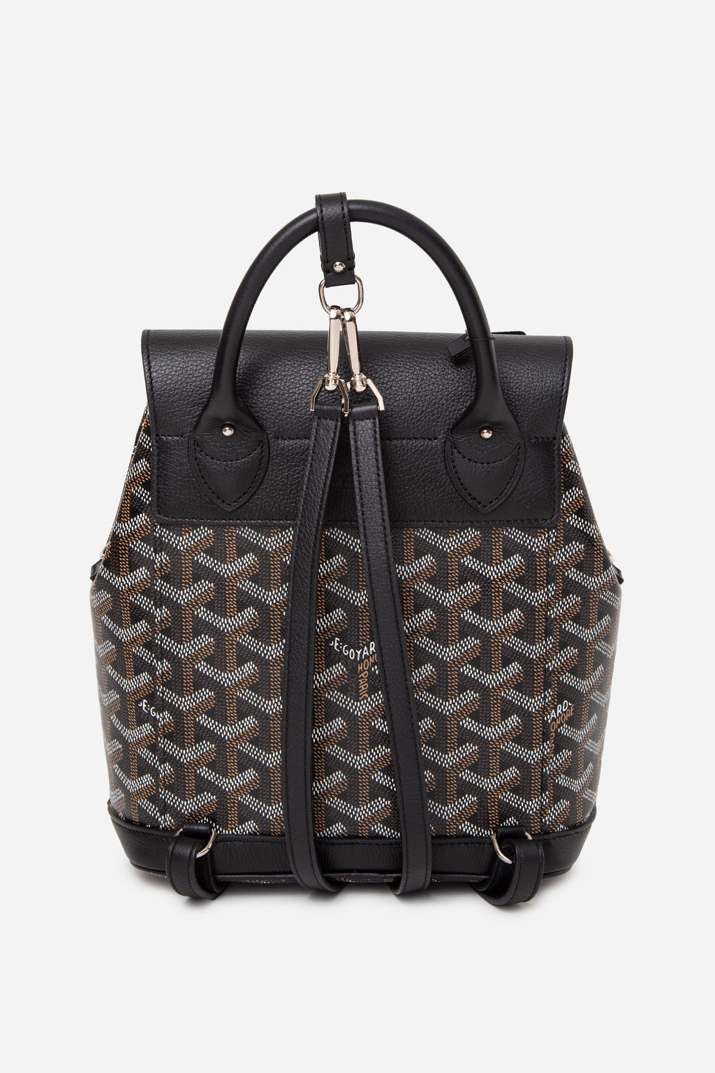 Goyard 2023 Goyardine Calfskin Mini Alpin Backpack Black