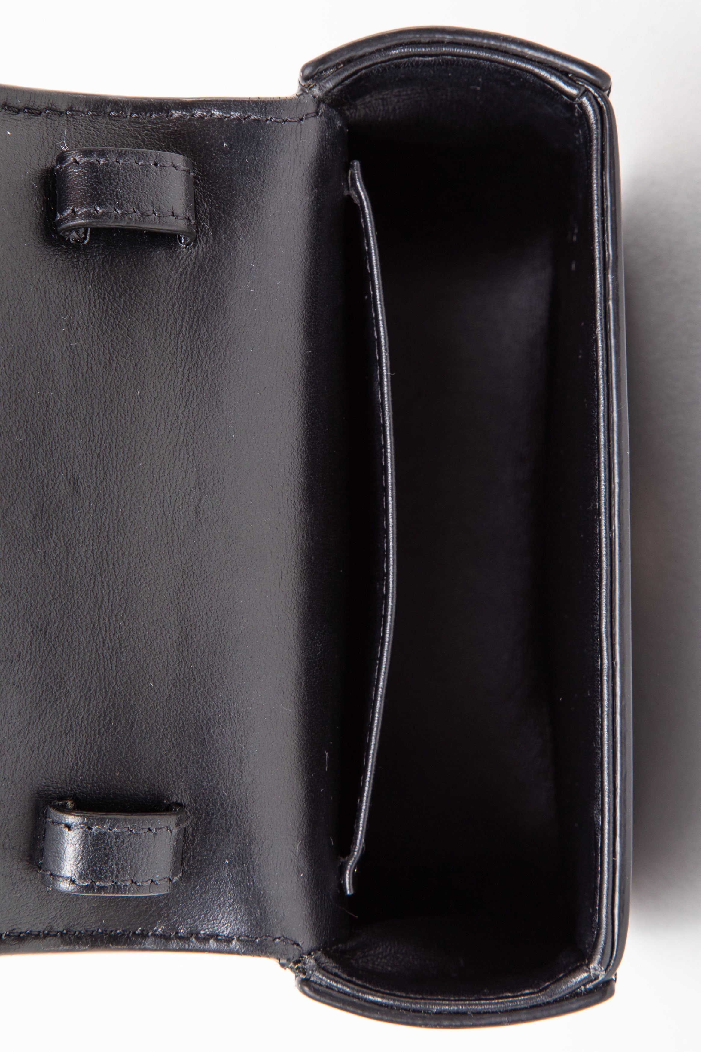 Celine 2021 MINI CLAUDE IN SHINY CALFSKIN BLACK