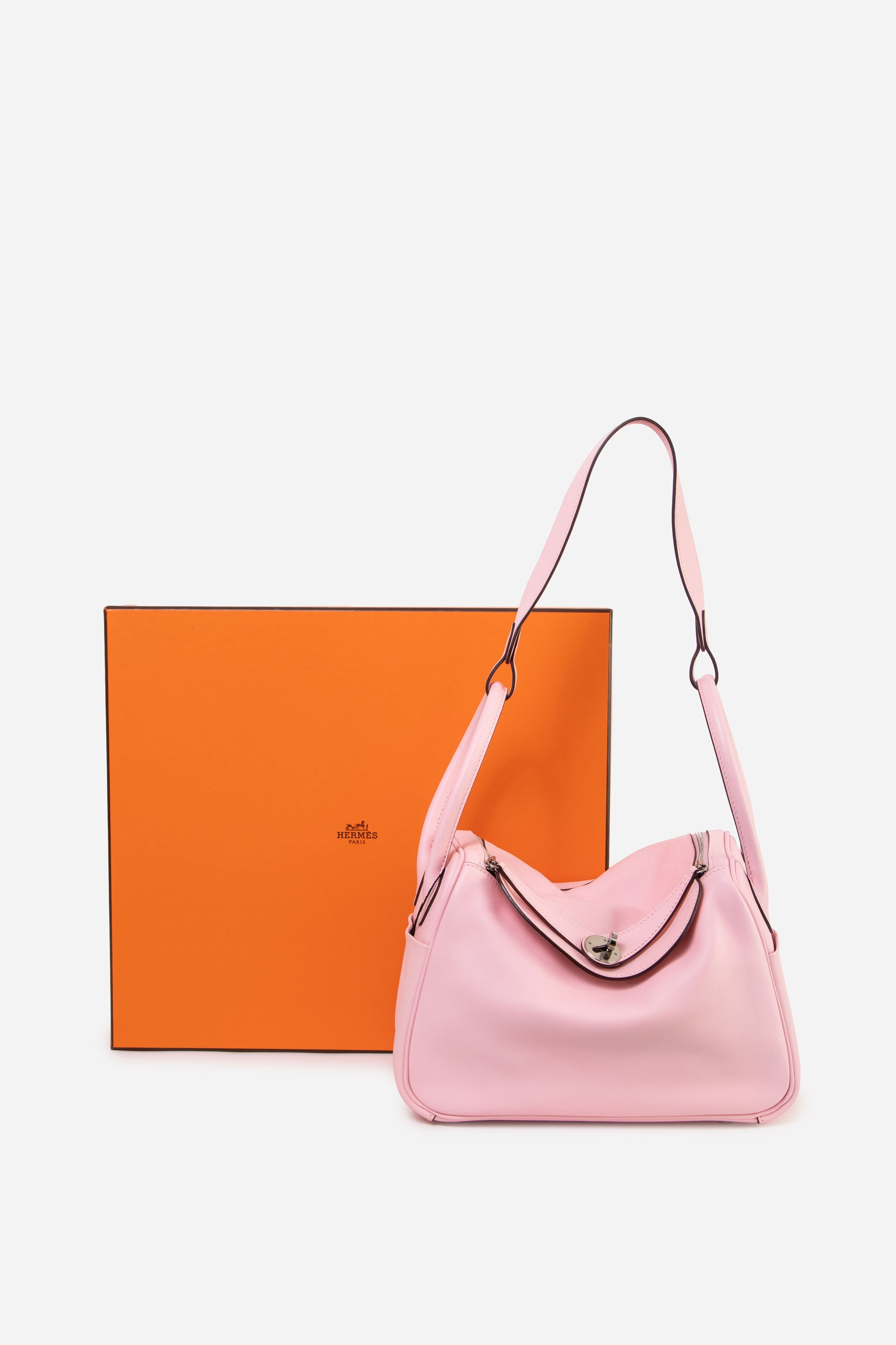 Hermes 2016 Pink Swift Leather Lindy 26 Shoulder Bag