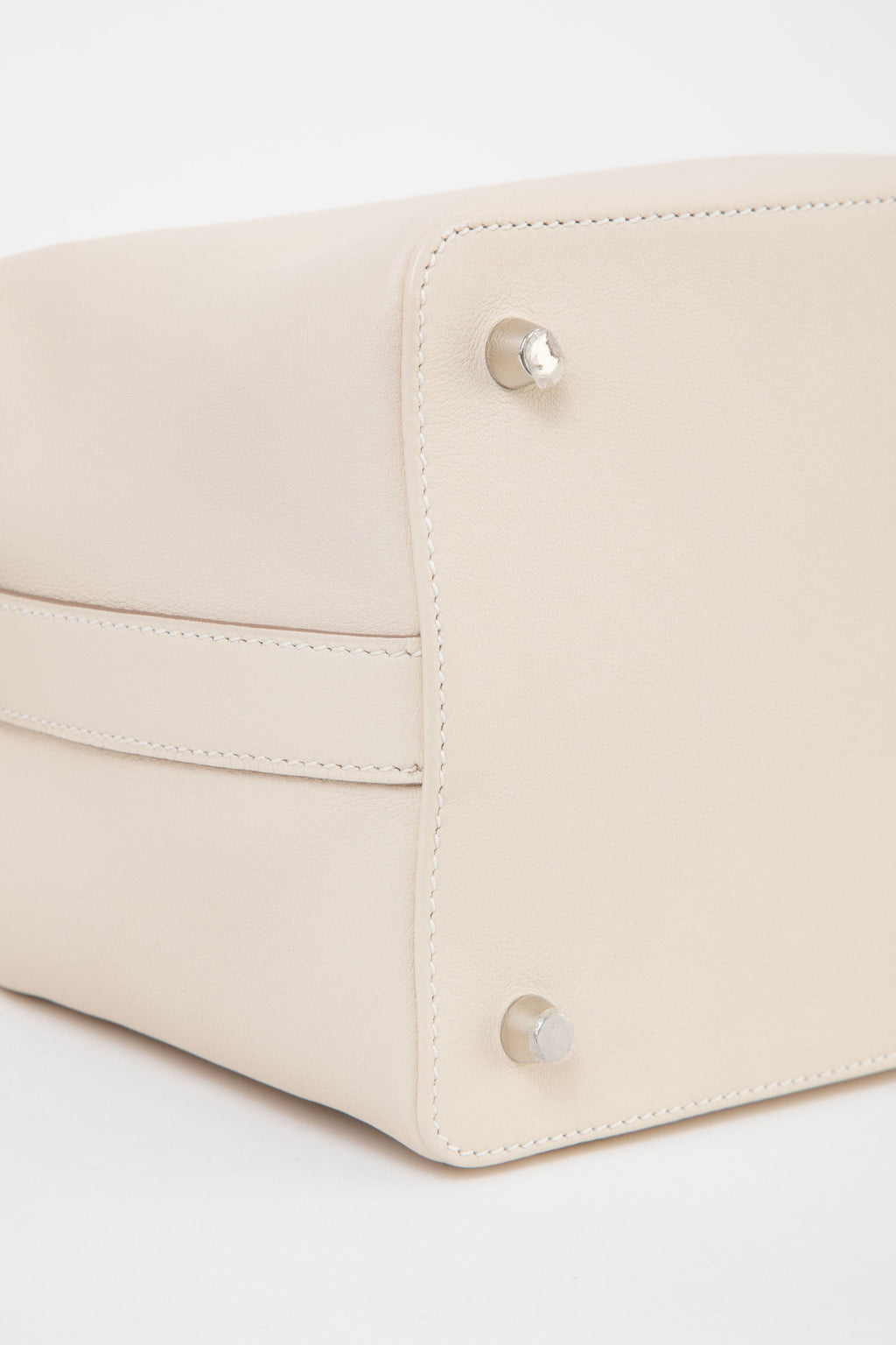 Hermès 2017 White Swift Leather Toolbox 20