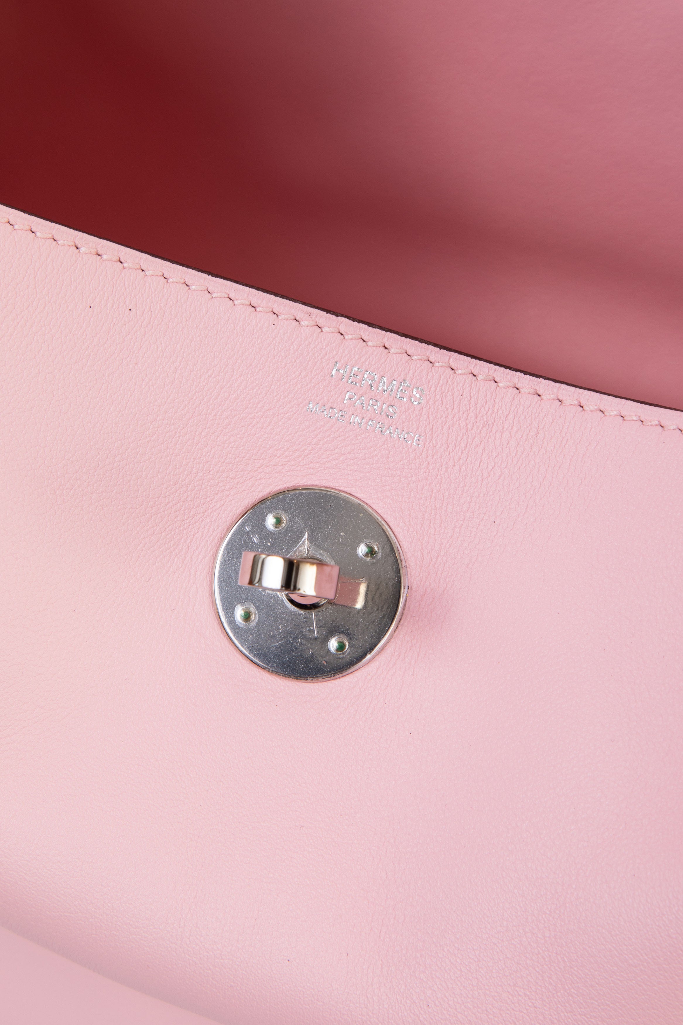 Hermes 2016 Pink Swift Leather Lindy 26 Shoulder Bag