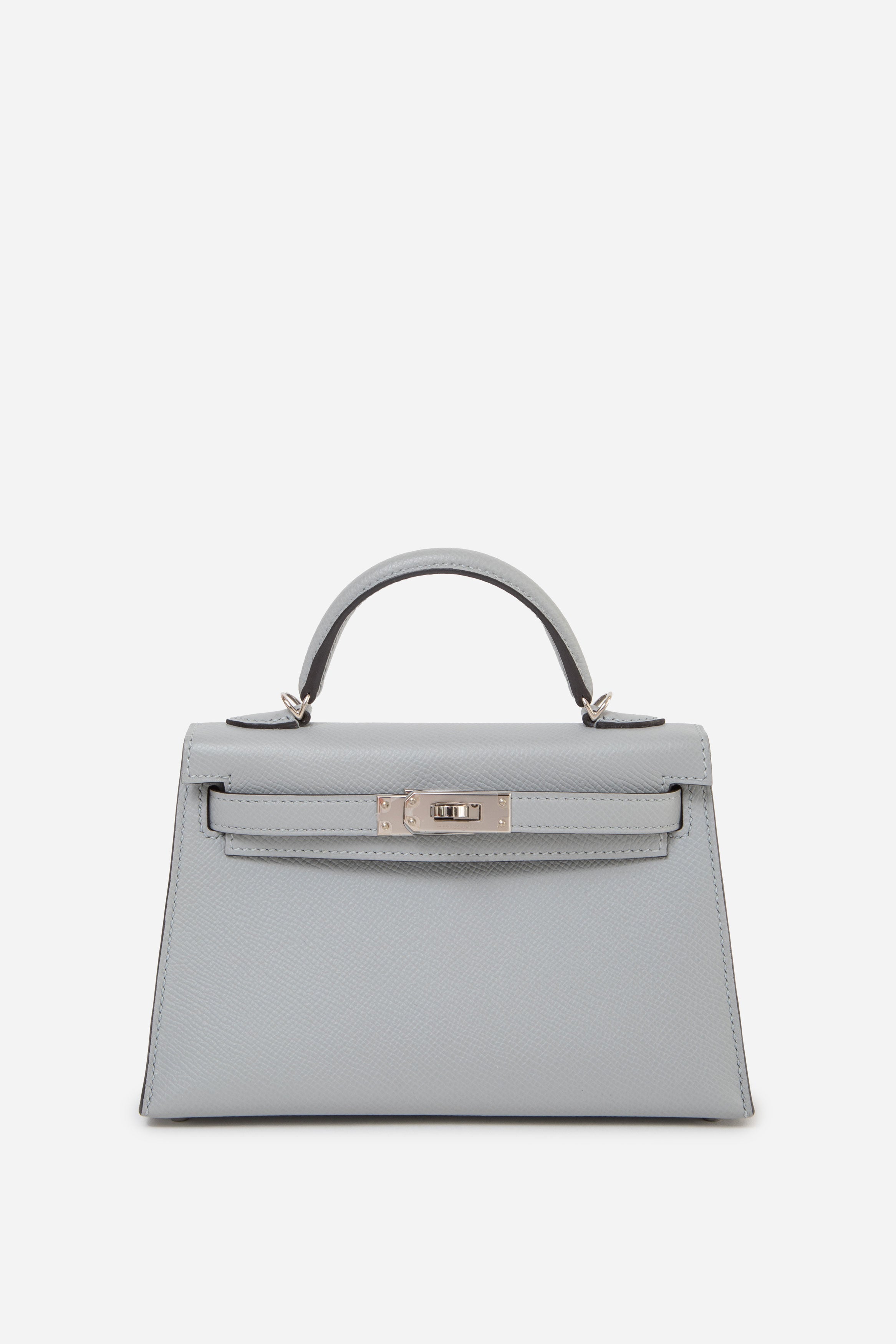 Hermes 2018 Blue Glacier Epsom Leather Mini Kelly 20