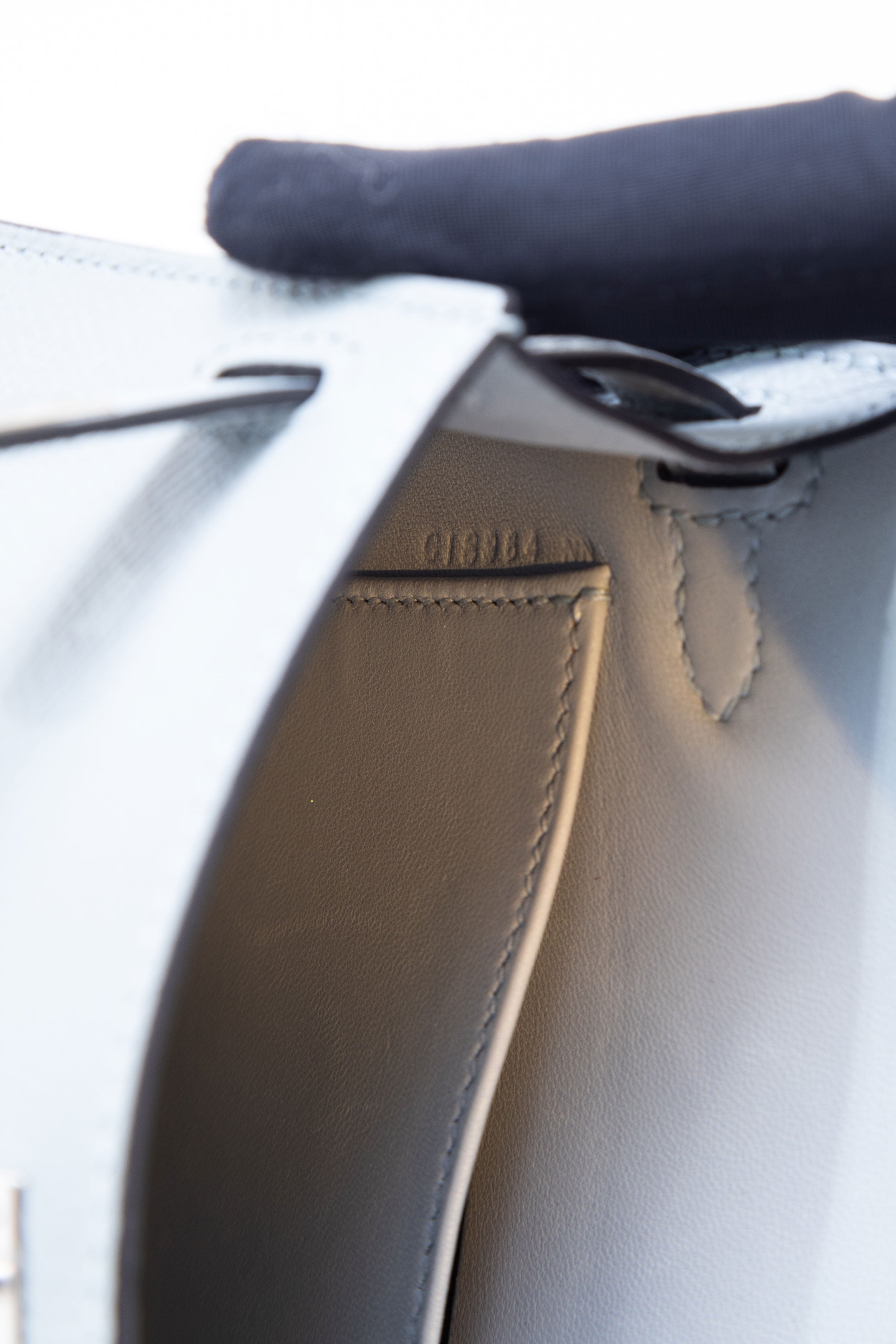 Hermes 2018 Blue Glacier Epsom Leather Mini Kelly 20