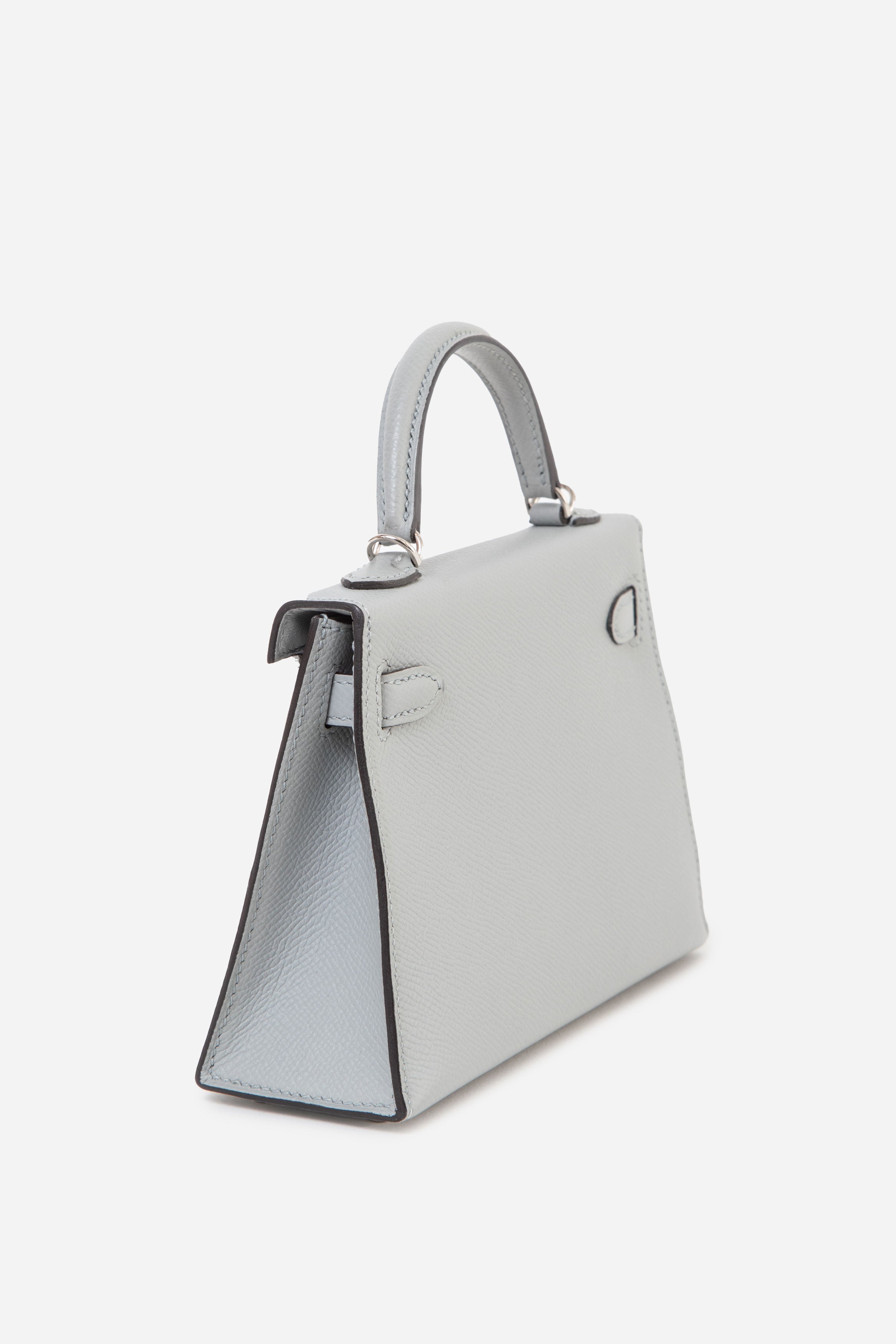 Hermes 2018 Blue Glacier Epsom Leather Mini Kelly 20