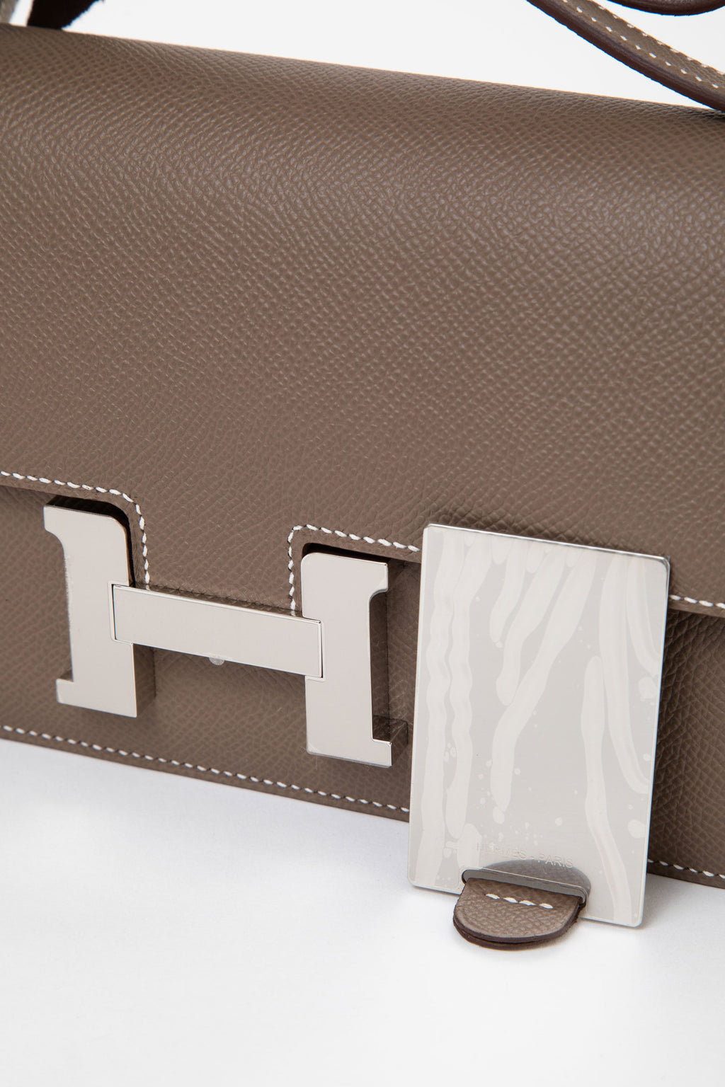 Hermès 2024 Etoupe Epsom Leather Constance Elan