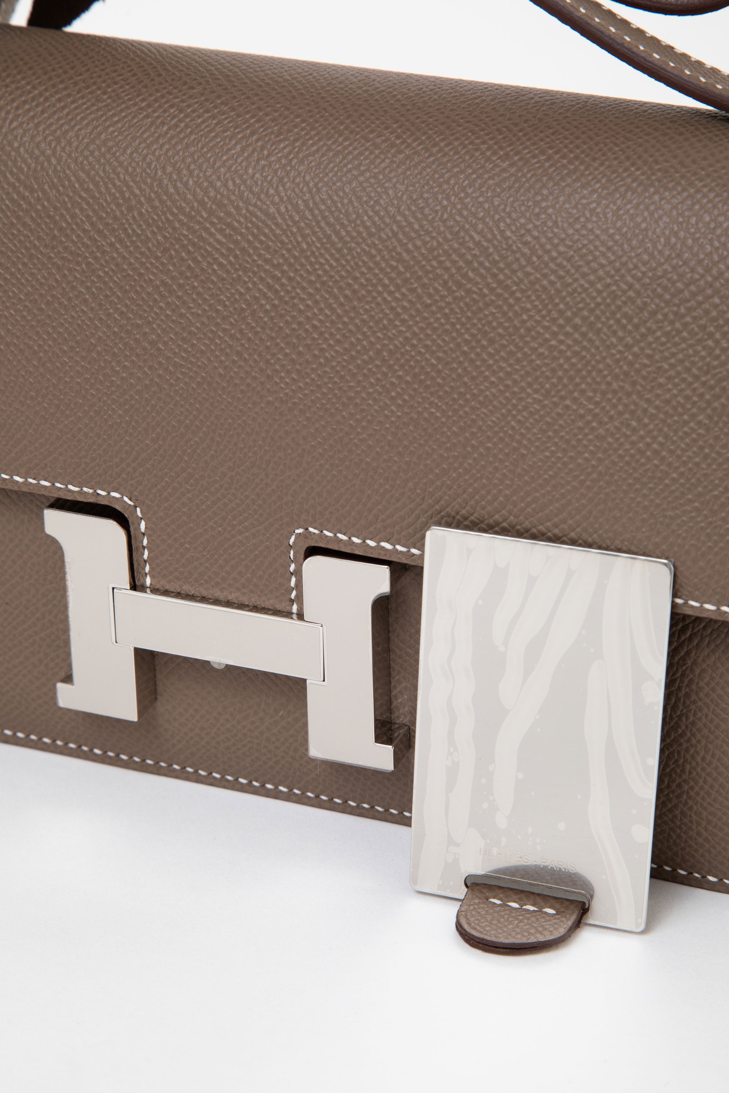 Hermès 2024 Etoupe Epsom Leather Constance Elan