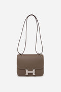Hermès 2023 Etoupe Epsom Leather Constance 18 PHW