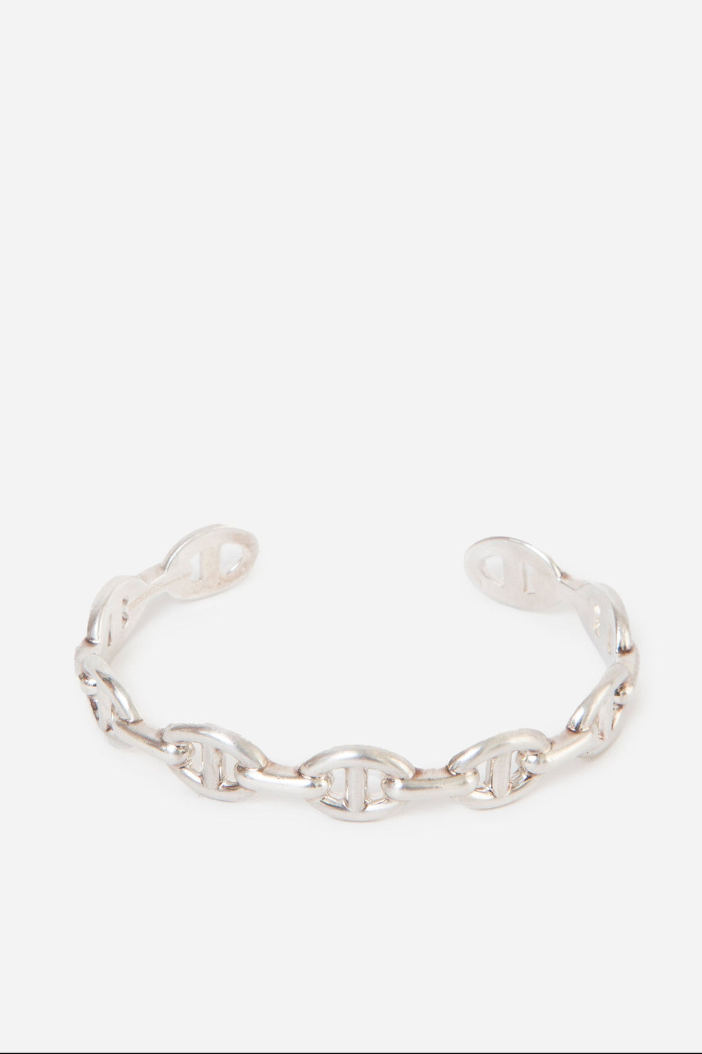 Hermes Chaine d'ancre Enchainee Bracelet Silver
