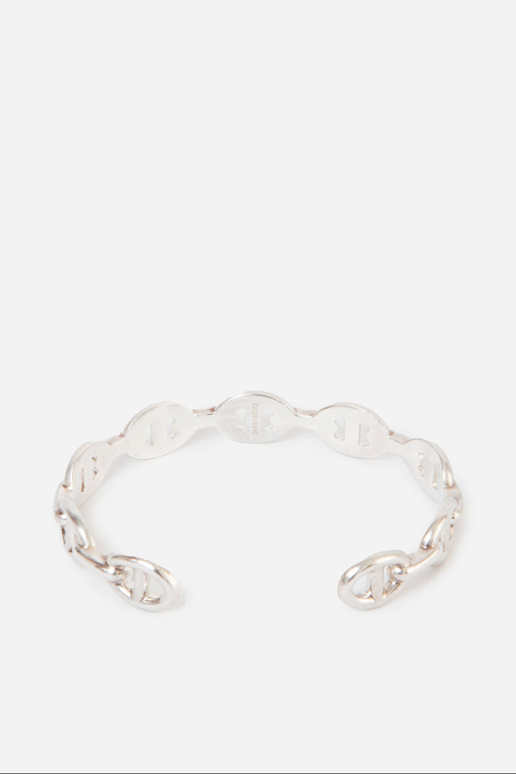 Hermes Chaine d'ancre Enchainee Bracelet Silver