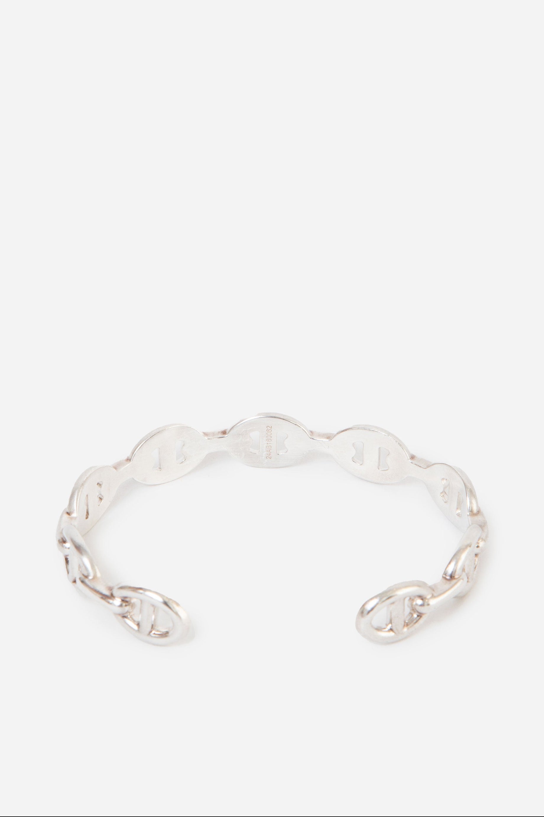 Hermes Chaine d'ancre Enchainee Bracelet Silver