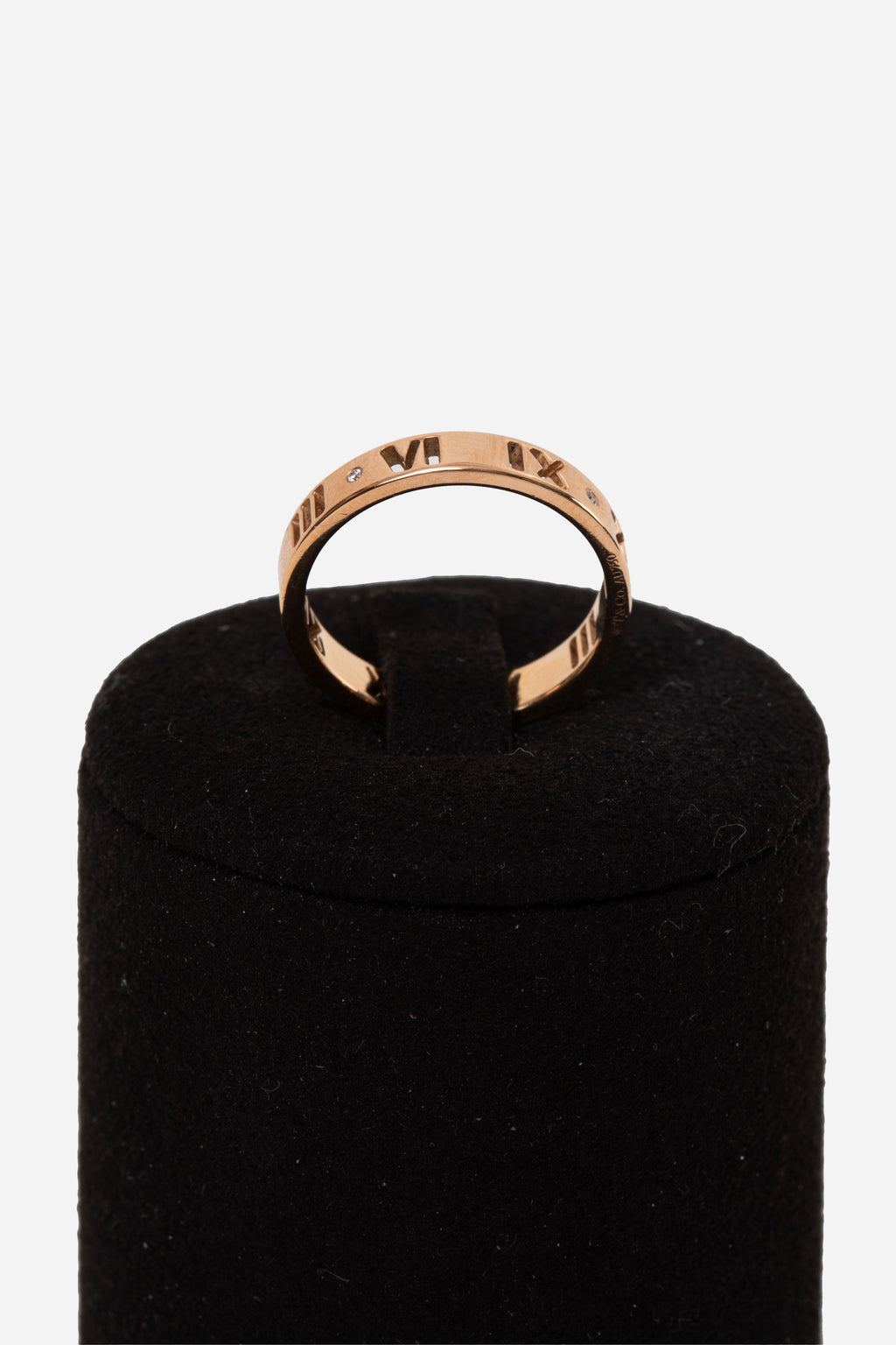 Tiffany & Co. 18K Rose Gold Diamond Atlas Band Ring