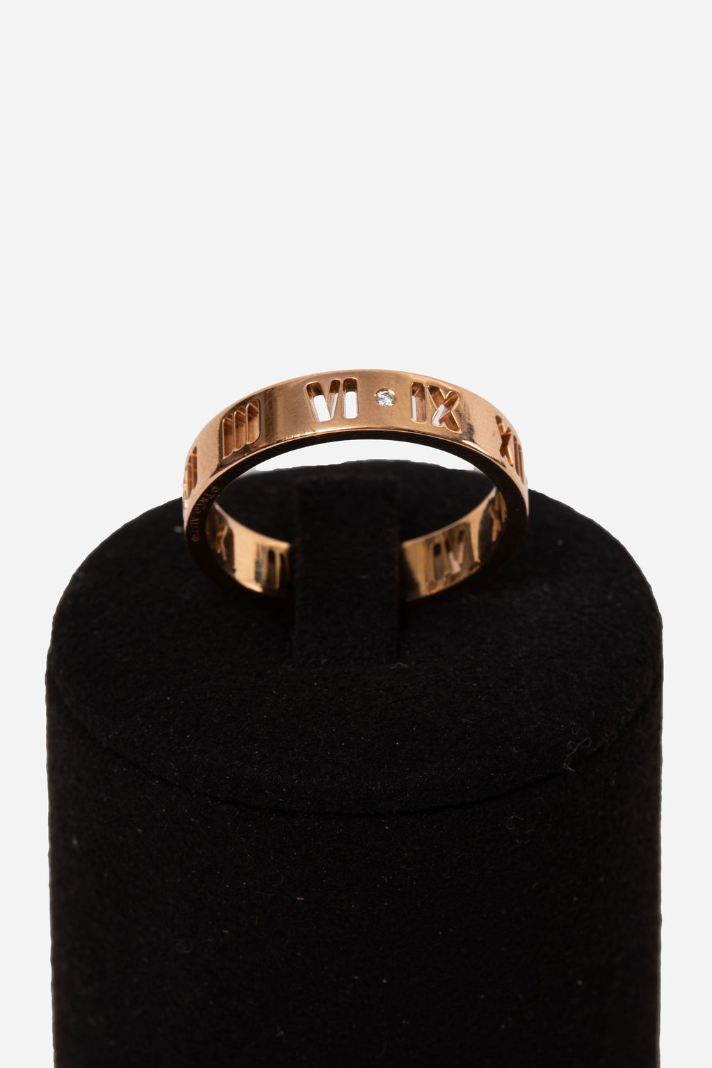 Tiffany & Co. 18K Rose Gold Diamond Atlas Band Ring