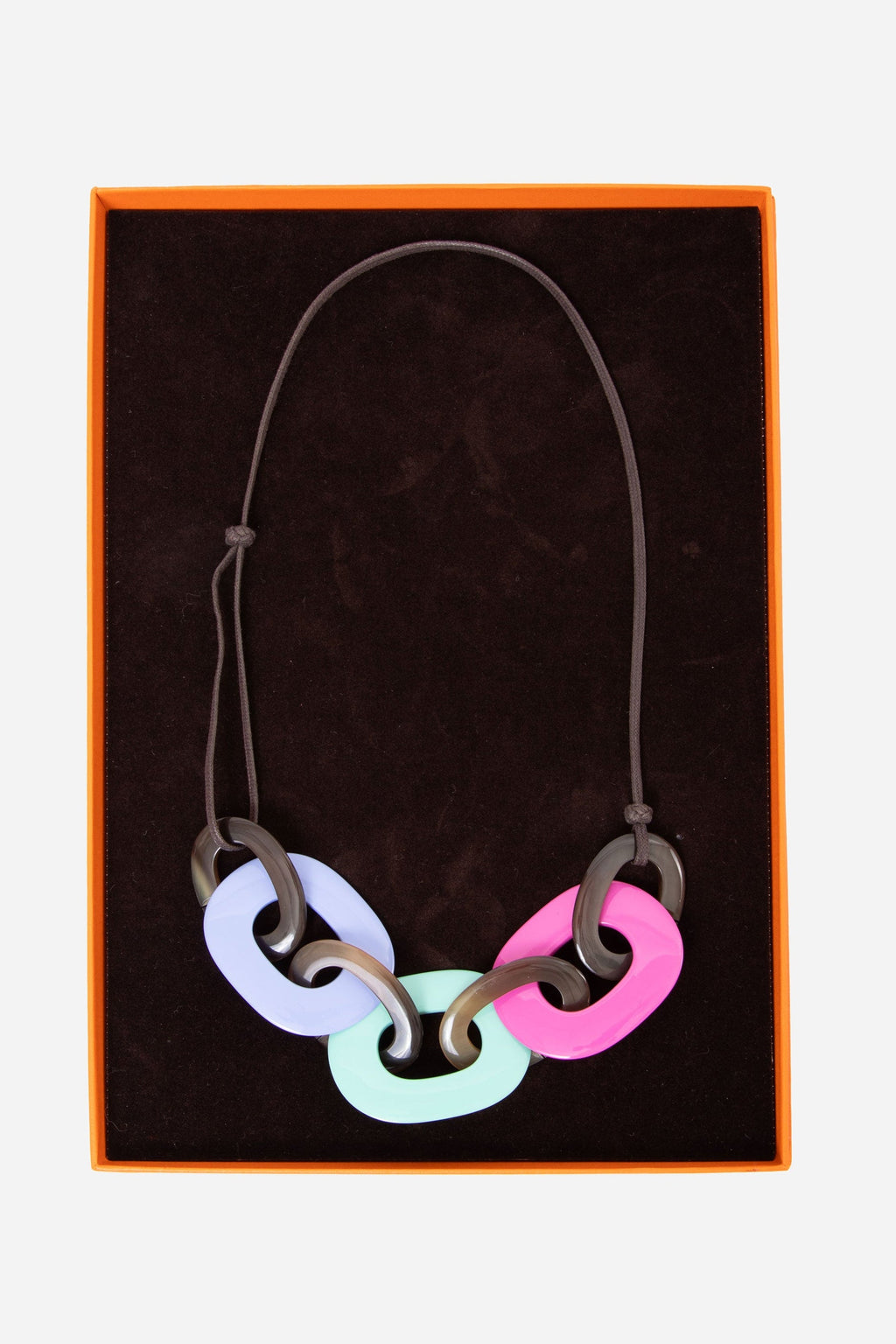 Hermes Horn/ Lacquered-Wood Necklace
