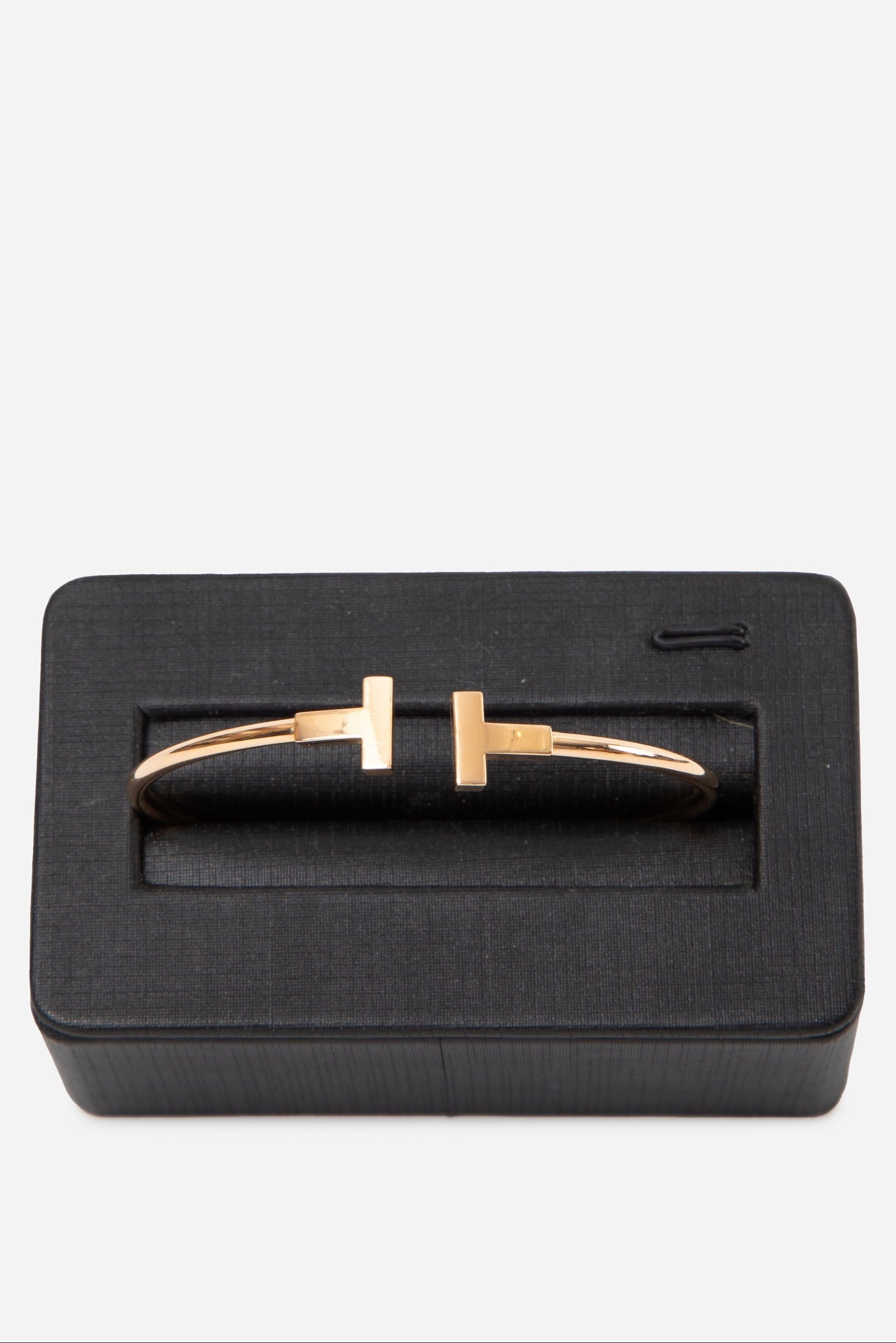 Tiffany 18k Gold T Wire Bracelet