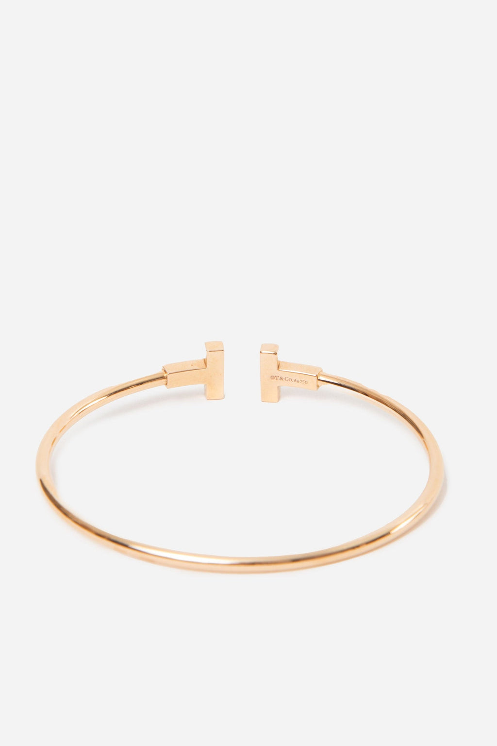 Tiffany 18k Gold T Wire Bracelet
