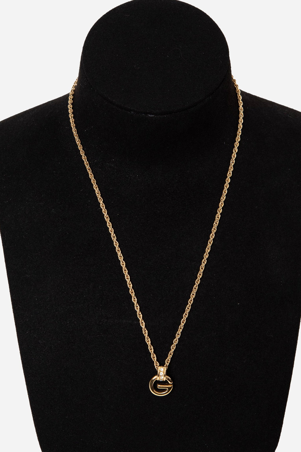 Givenchy G Rhinestone Necklace