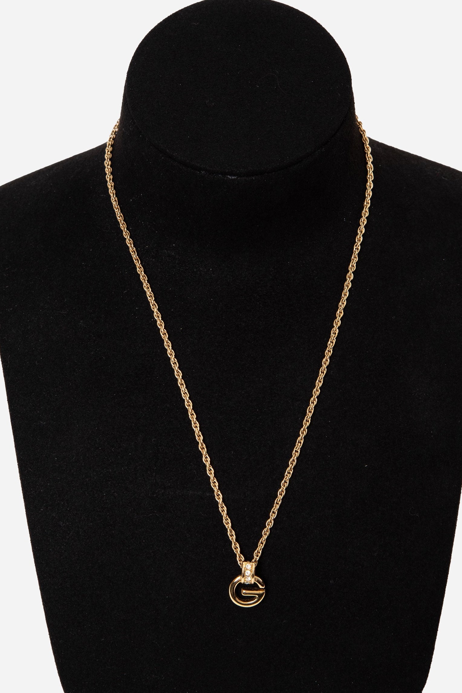 Givenchy G Rhinestone Necklace