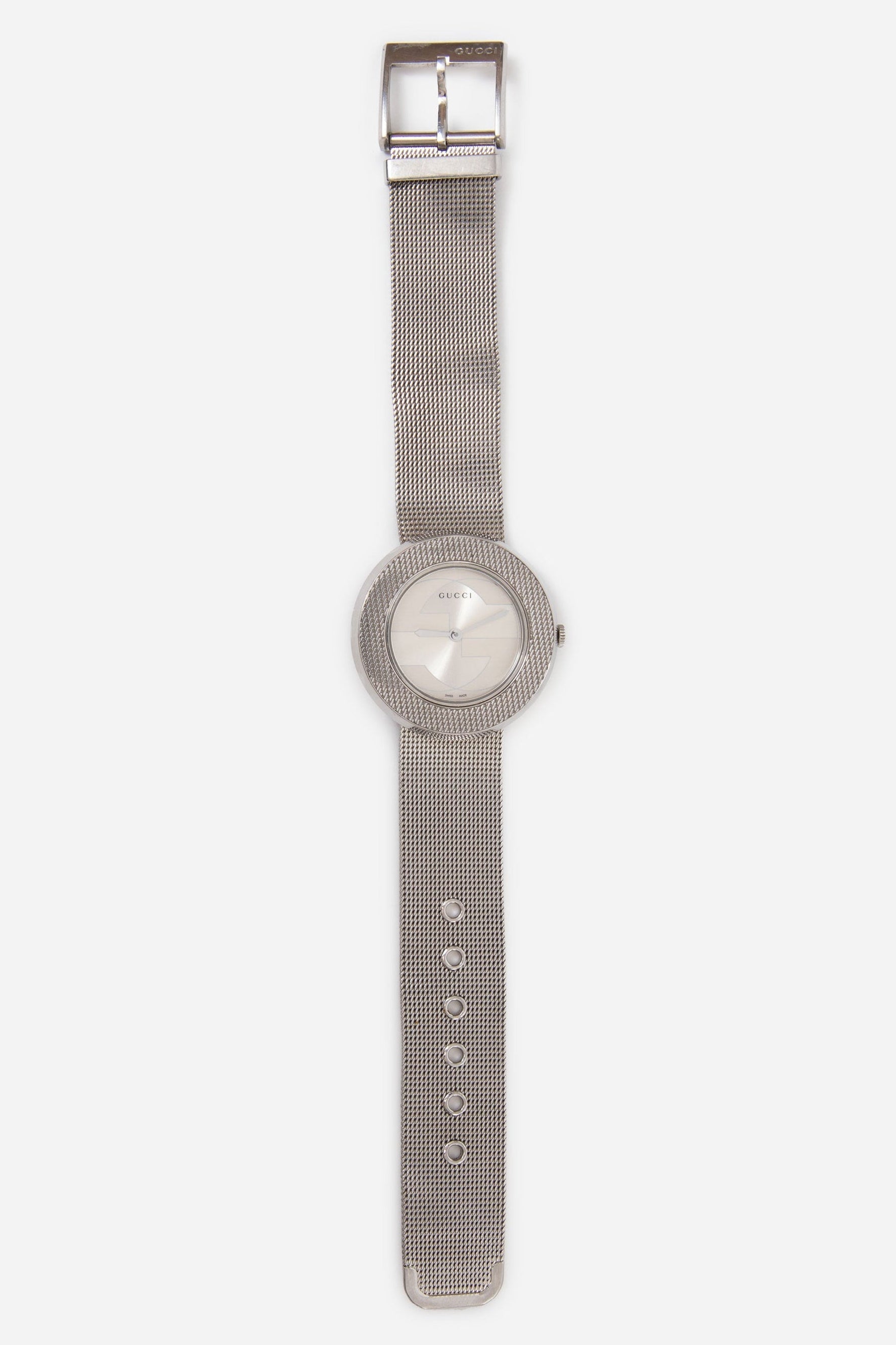 Gucci Stainless Steel 36mm U-Play Mesh Quartz Watch