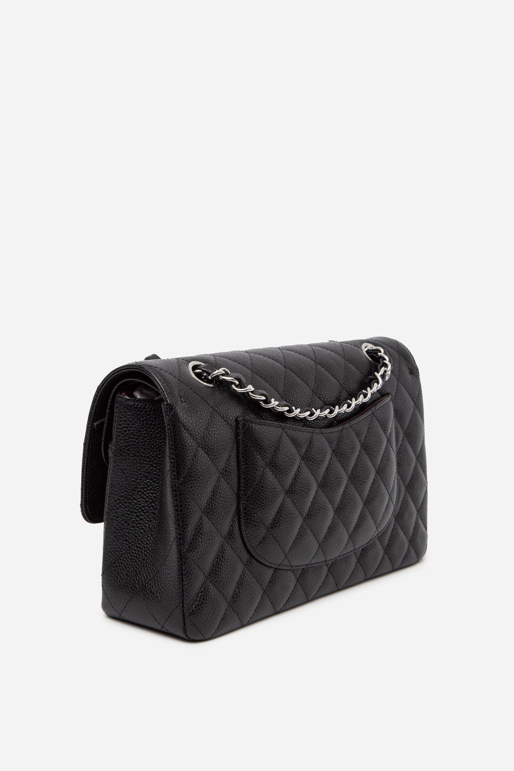 Pre-Owned Chanel 2023 Black Caviar Medium Classic Double Flap Bag