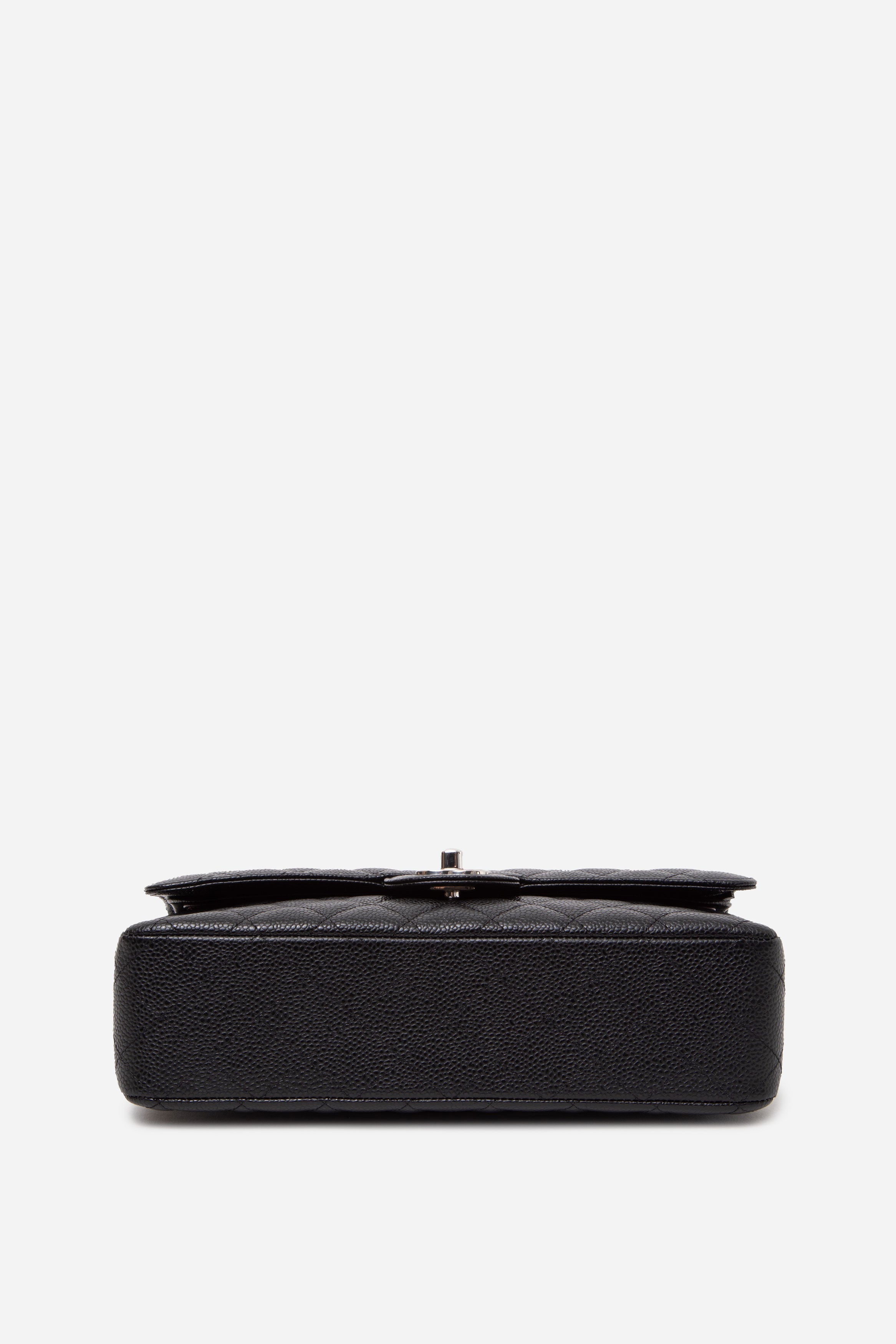 Pre-Owned Chanel 2023 Black Caviar Medium Classic Double Flap Bag