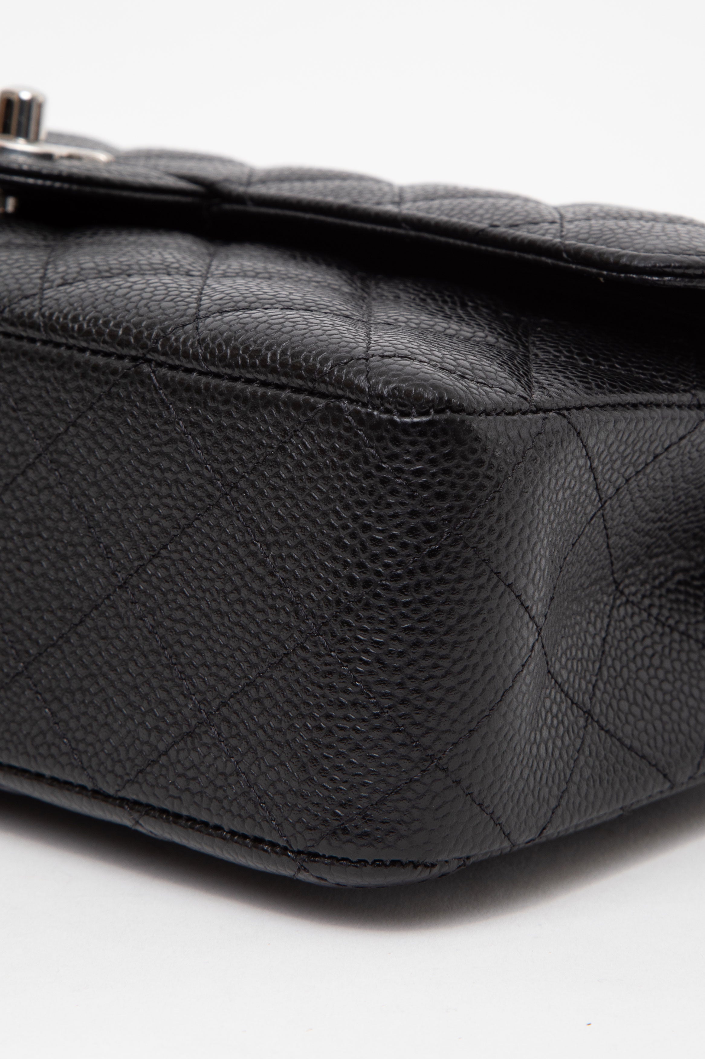 Pre-Owned Chanel 2023 Black Caviar Medium Classic Double Flap Bag