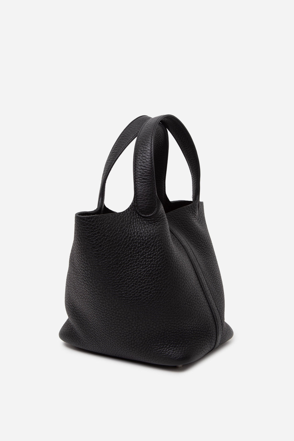 Hermès 2021 Black Clemence Picotin 18 Handbag