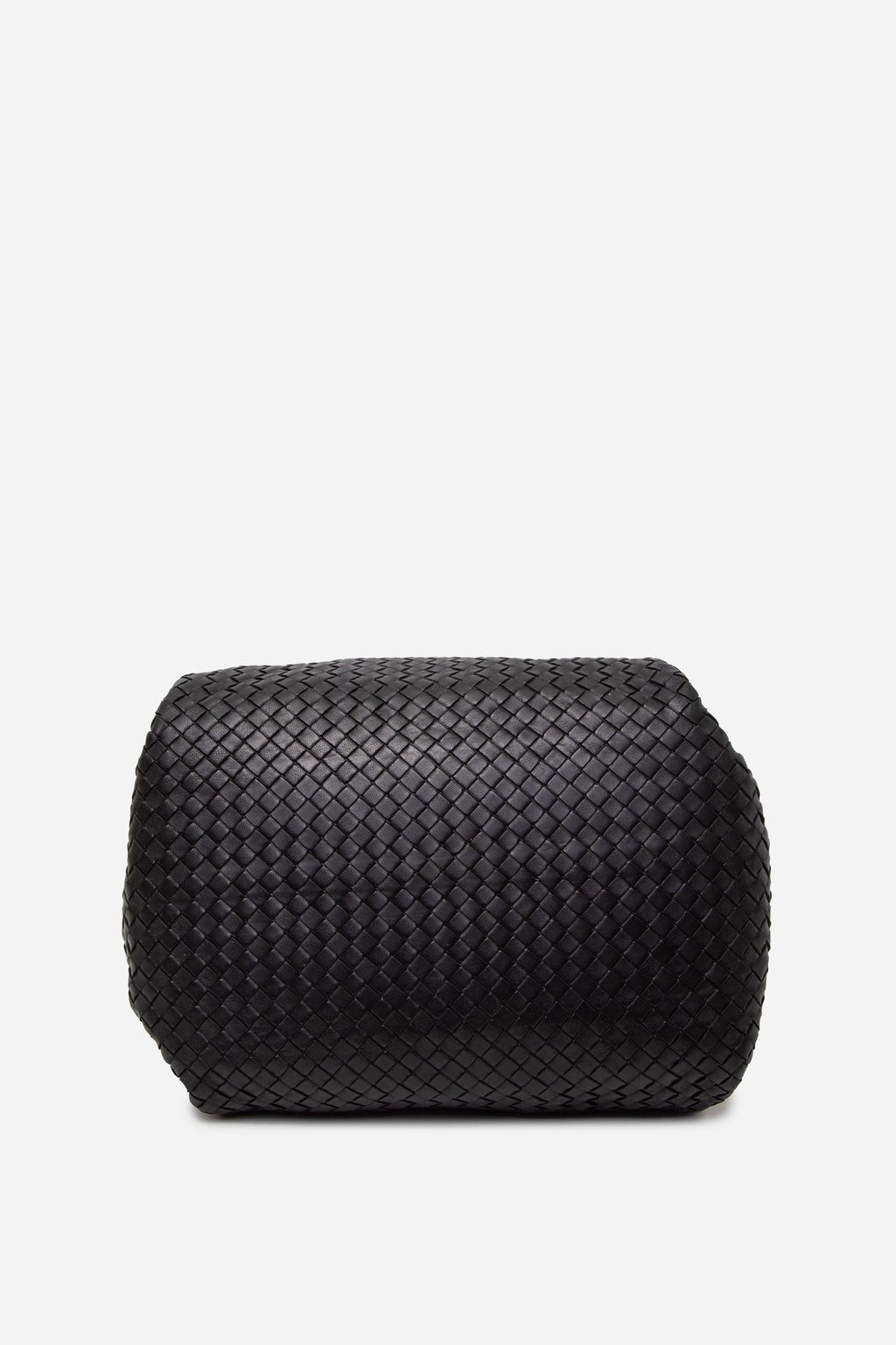 Bottega Veneta Black Nappa Intrecciato Parachute Bag