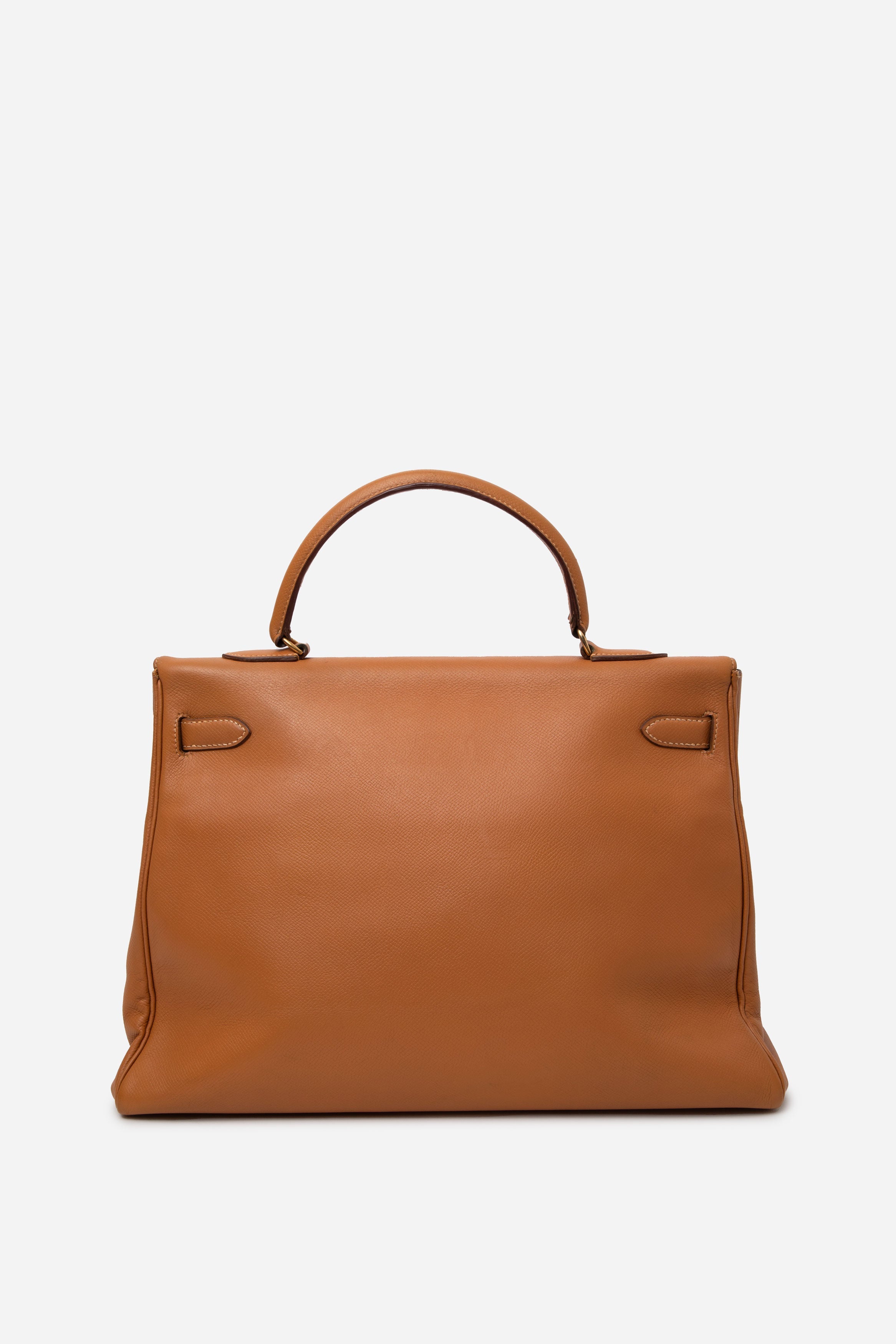 Hermes 1987 Brown Vintage Kelly 35 with Strap