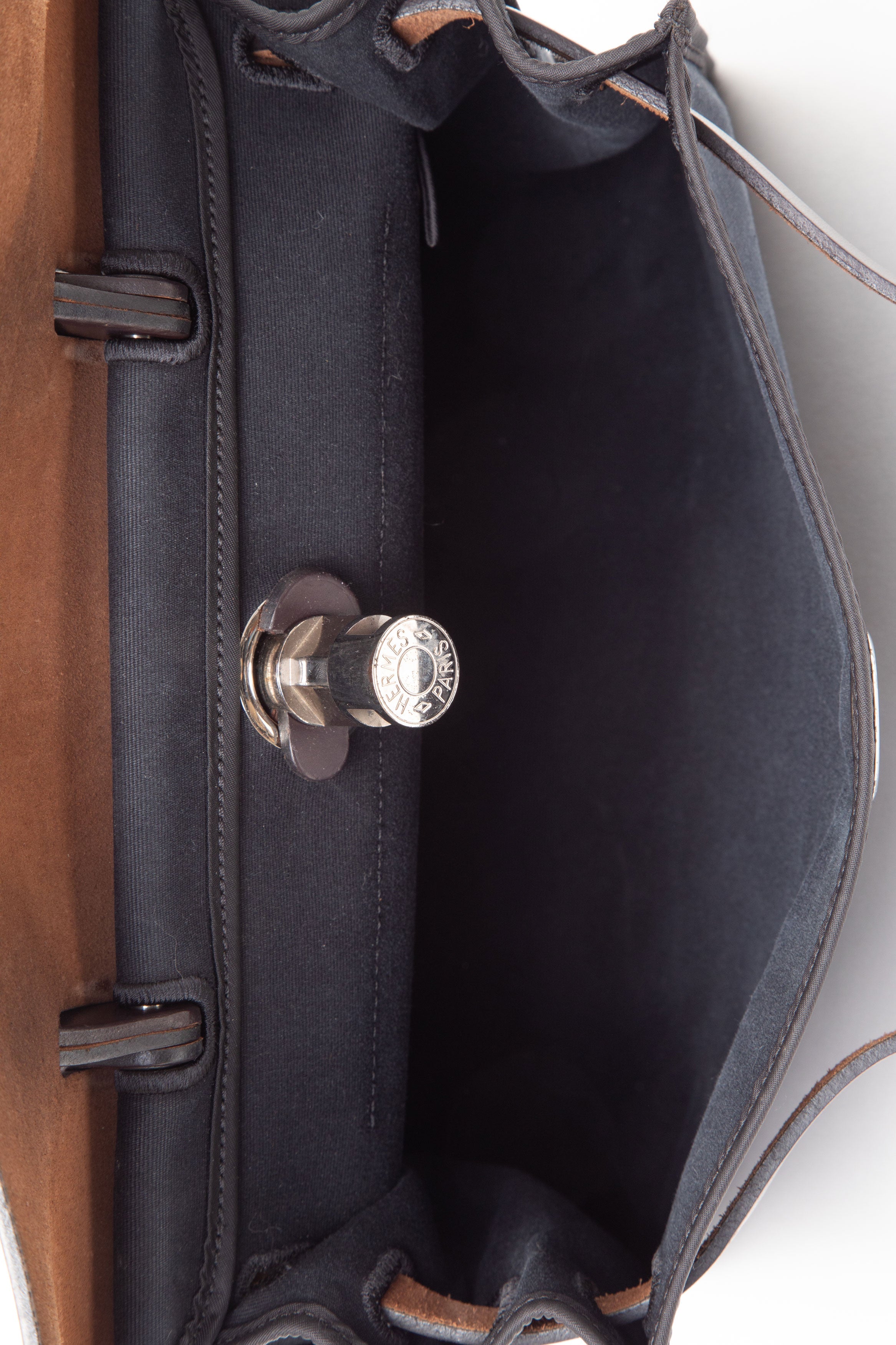 Hermes 2011 Black Canvas Herbag 31