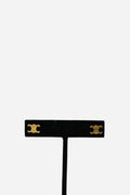 Celine Triomphe Studs in Brass Earring
