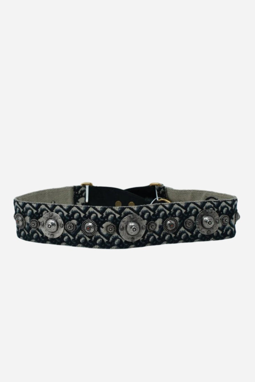 Christian Dior Shoulder Strap with Ring Blue Oblique