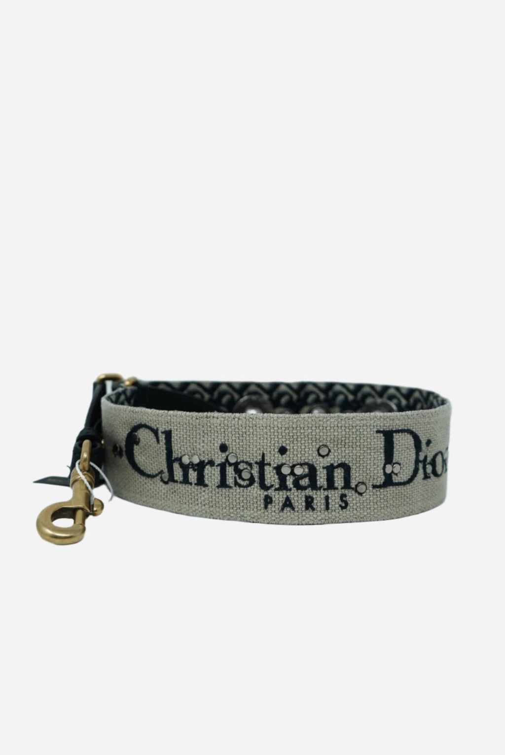 Christian Dior Shoulder Strap with Ring Blue Oblique