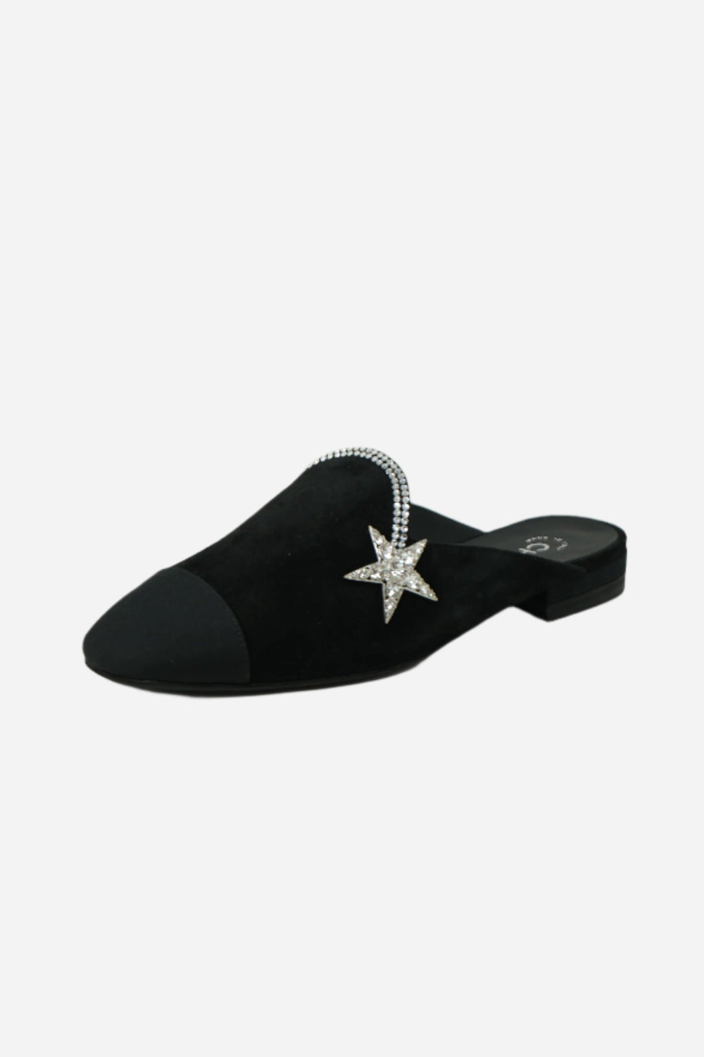 Pre-Owned Chanel Suede Mules Size 36.5