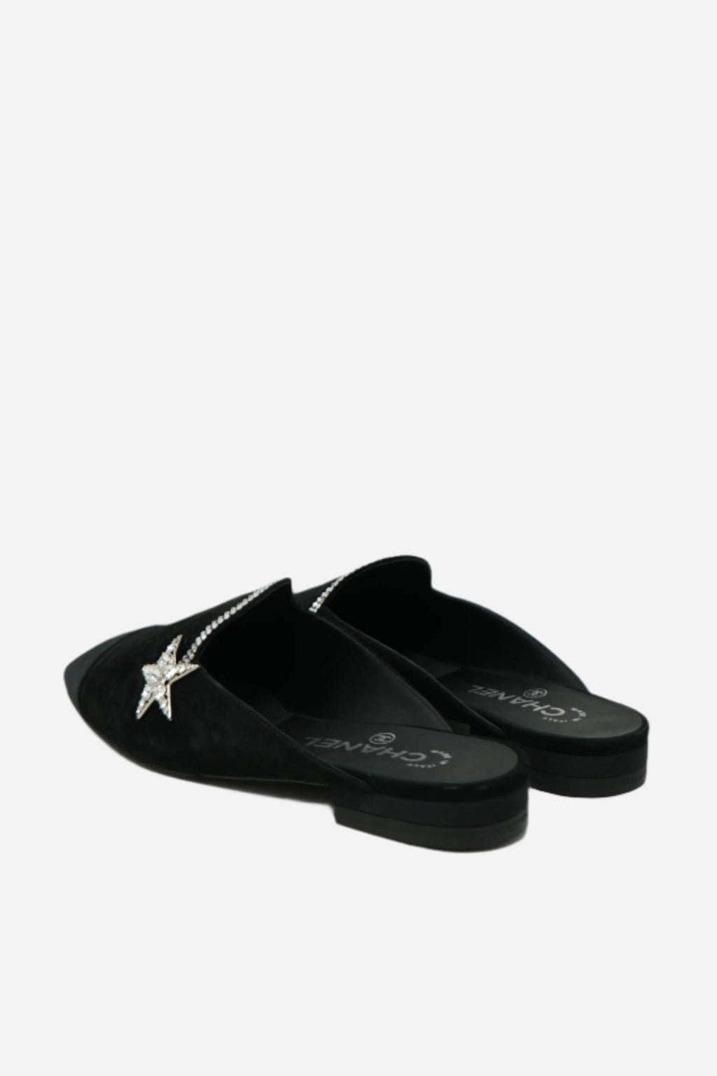 Pre-Owned Chanel Suede Mules Size 36.5
