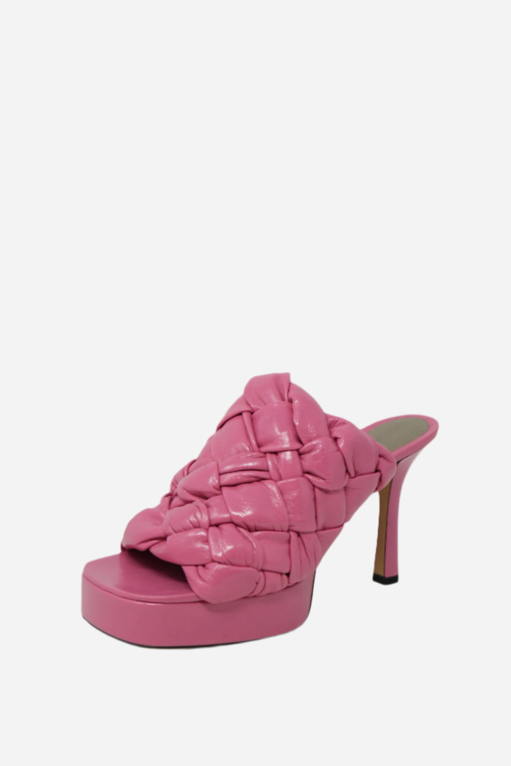 Bottega Veneta Intrecciato Heeled Mules Size 37