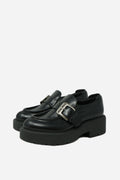 Miu Miu Calfskin Platform Loafers Size 38.5