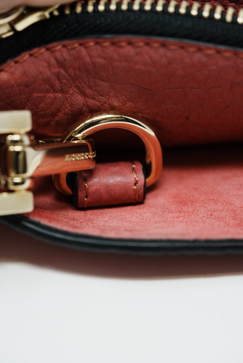 Burberry Purple Leather Shoulder Bag