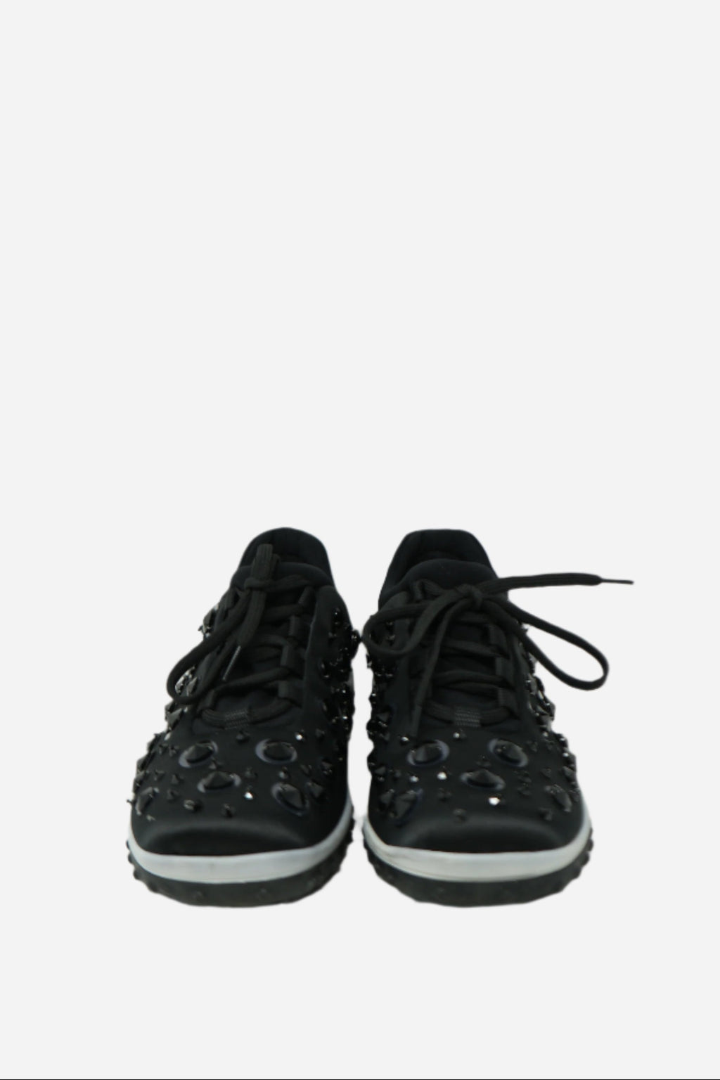 Miu Miu Embellished Nylon Sneakers Size 6