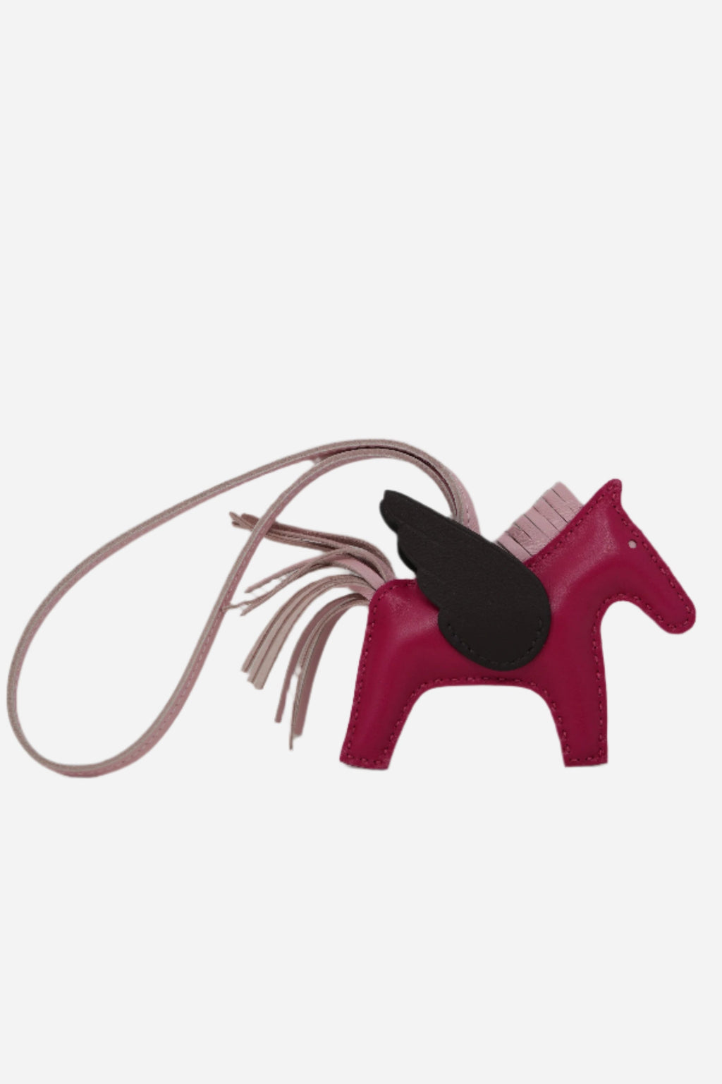 Hermes 2021 Framboise Grigri Rodeo PM Bag Charm