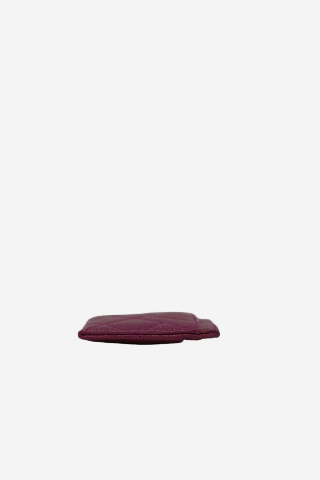 Pre-Owned Chanel Fuchsia Caviar Card Holder
